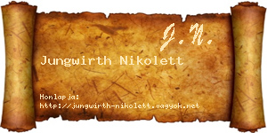 Jungwirth Nikolett névjegykártya