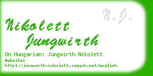 nikolett jungwirth business card